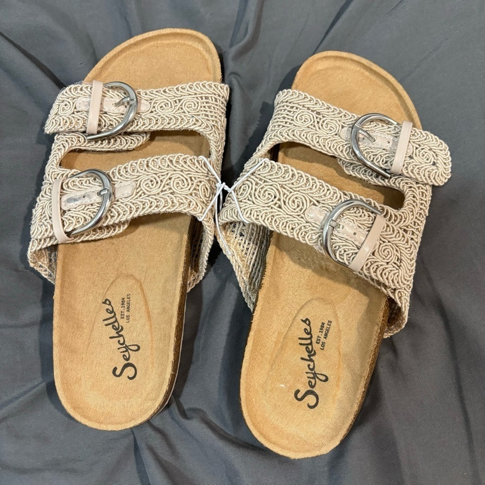 Seychelles Woven Buckle Sandals